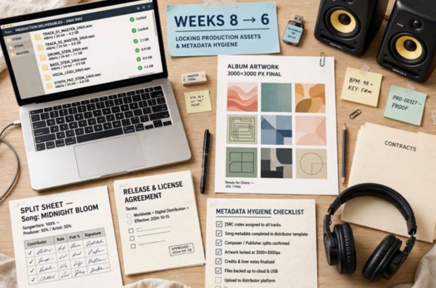 Weeks 8 to 6 Locking Production Assets and Metadata Hygiene