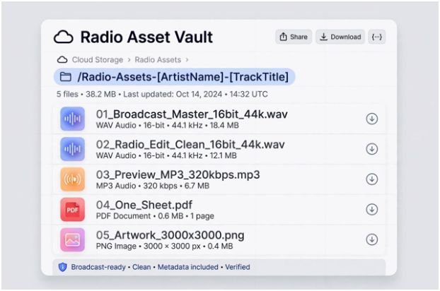 Building a Broadcast-Ready Radio Asset Vault