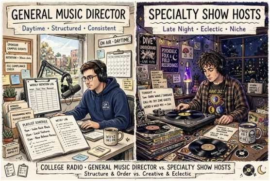 General Music Directors vs. Specialty Show Hosts
