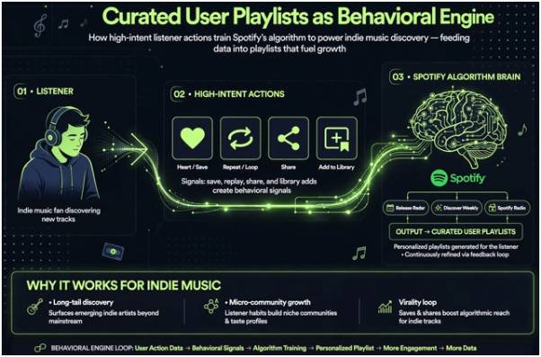 Curated User Playlists: The Behavioral Engine